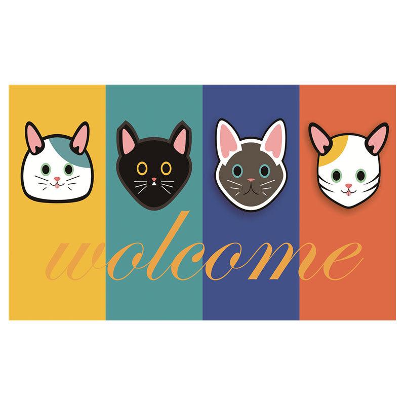 Anti-Slip Cartoon Bathroom Mat: Thick, Absorbent, Machine Washable Door or Toilet Foot Rug