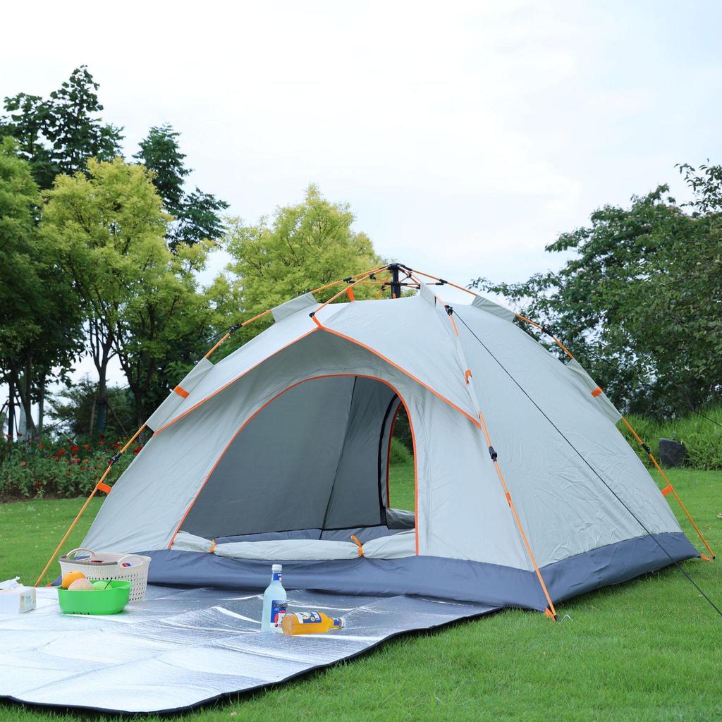 Thickened Automatic Pop-Up Tent: Foldable, Sunscreen, Rainproof Outdoor Camping Gear