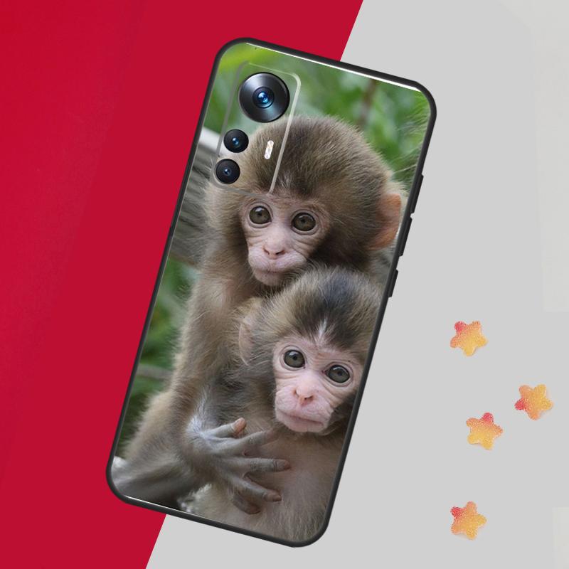 Cute Baby Monkey Animal Case For Xiaomi 14T 11T 12T 13T 15 Pro 13 14 Ultra Cover For POCO F7 F5 F6 X3 X5 X6 X7 Pro