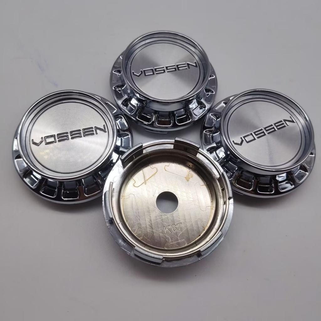 4pcs/set 67MM(OD) 62MM(ID) Car Wheel Center Caps For Vossen Logo Emblem Wheel Hubcaps Auto Rim Hub Cover Badge Car Accessories