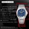 BENYAR Classic Business Sports Watch Mechanical Automatic Stainless Steel Strap Alloy Case Waterproof Luminous Watches For Man