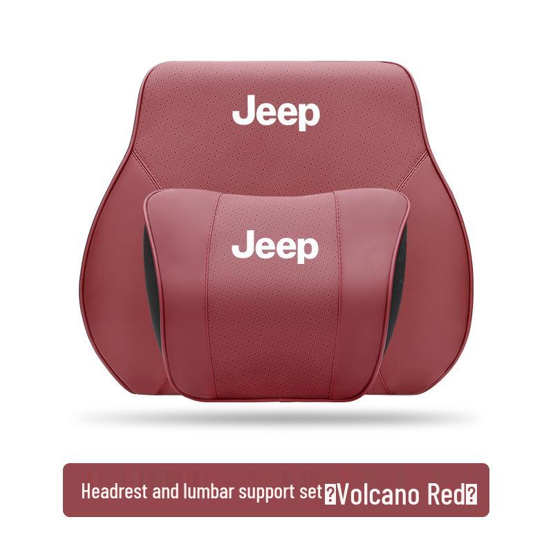 Zagłówek i podparcie lędźwiowe do Jeepa: Poduszka podróżna na szyję do Cherokee, Compass, Grand Commander