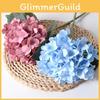 Simulated Hydrangea Single Flower With Leaf Home Wedding Hall Prop Decoration
