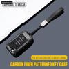 3 Button Carbon Style Abs Car Key Case Cover Fob For Mg 4  Mg4 Ev Mg Hs Gt Zs Ev Zx Mg5 Mg6 For Roewe Rx3 Rx5 Rx8 Erx5 I6 I5