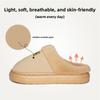 Plysjtøfler EVA Tykk Såle Sklisikker Varm Plysj Hjem Bomullstøfler for Kvinners Utendørsbruk