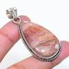 Natural Dolomite Gemstone Handmade 925 Sterling Silver Pendant 2.01" AP-15359