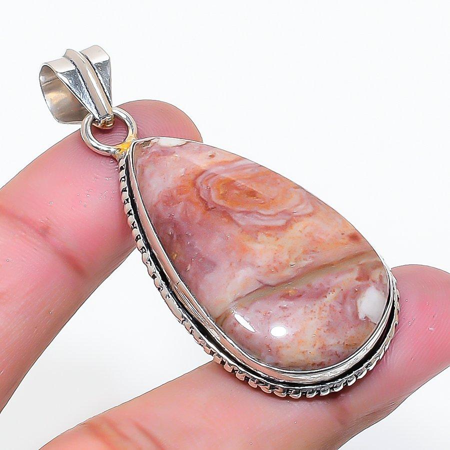 Natural Dolomite Gemstone Handmade 925 Sterling Silver Pendant 2.01  AP-15359