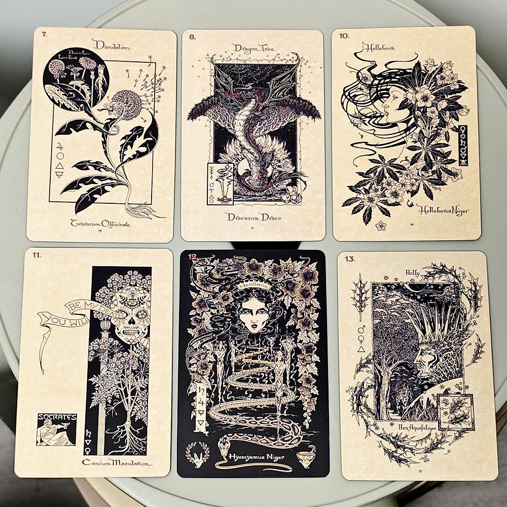 33pcs Magickal Botanical Oracle 10*6.5cm Plants From The Witch's Garden Cards