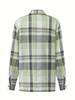 2025 Women's Cross-Border Plaid Shirt Jacket – Casual, Versatile Mid-Length Design