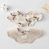 Korean Style A-Type Pure Cotton Double-Sided Baby Bib for 0-2 Years