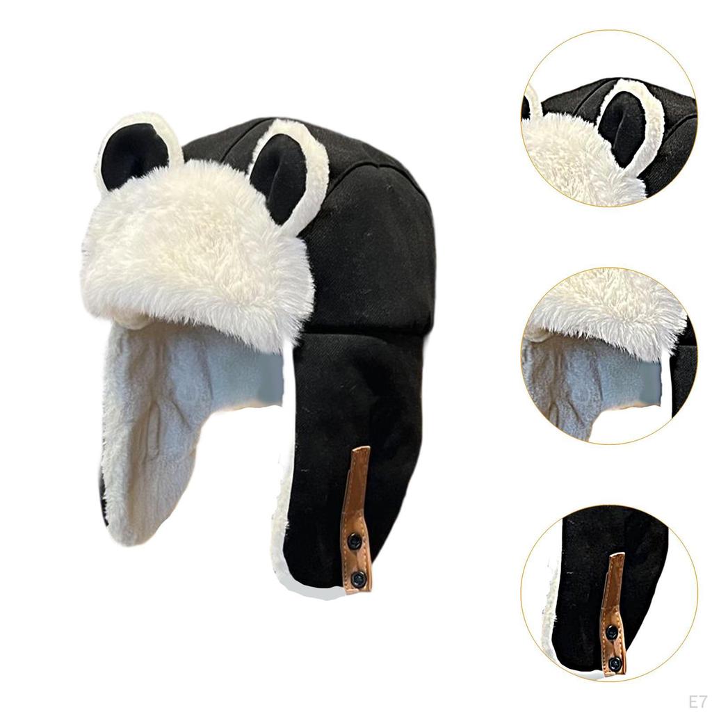 Animal Ear Trapper Hat for Women, Stylish Soft Winter Riding, Street Shopping