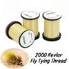 Niciara Kevlar 200D 50 Jardów 45 Metrów Wysoka Wytrzymałość Niska Rozciągliwość Odporna na Korozję Materiał do Wiązania Much na Muchy Słodkowodne Tworzenia Przynęt