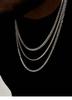 Hip Hop Cuban Chain Necklace for Men Women Punk 3 To 7 MM Stainless Steel Choker Necklace Vintage Jewelry Accessories