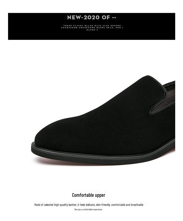 Men's Cross-Strap Leather Shoes: Formal, Fashionable, and Comfortable for Spring/Autumn in Sizes 38-46.