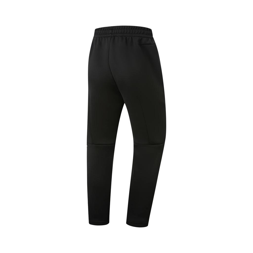 Li Ning Fitness Series Solid Color Simple Versatile Soft Knitted Sports Pants Men bottoms AKLW061-1