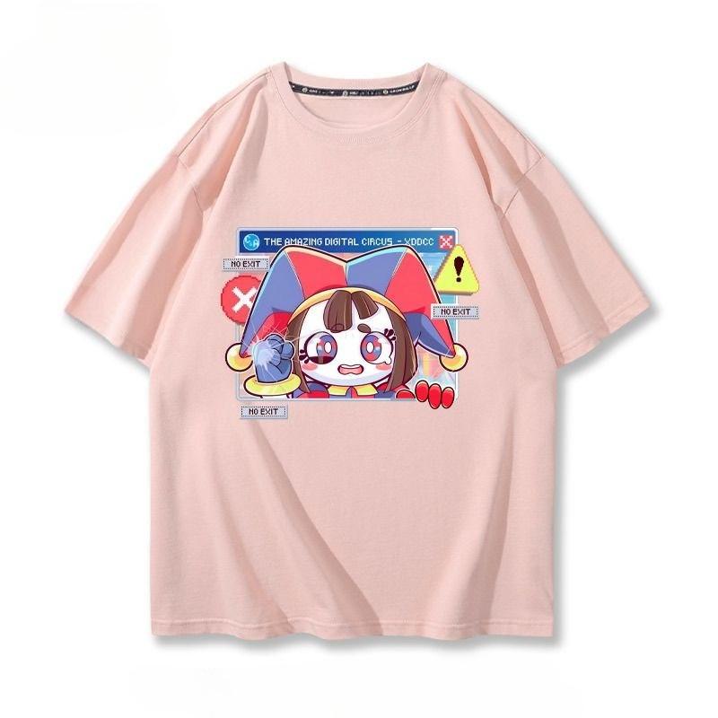 Magic Digital Circus Graphic Printing Pure Cotton Parent-child OutfitT-shirts Short Sleeves Luxury Outdoor Sports Brand