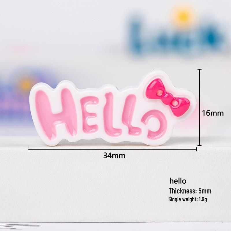 Colorful Epoxy Resin Letter Sign for DIY Projects: Phone Case Decals, Fridge Magnets, Shoe Buckles