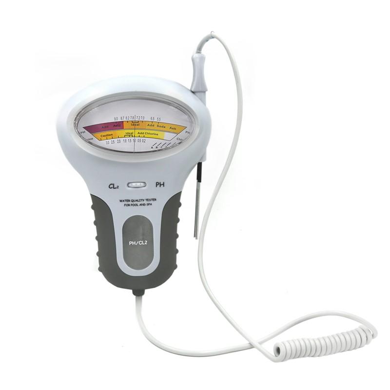2 In 1 PH Chlorine Meter Tester PC-102 PH Tester Chlorine Water Quality Testing Device CL2 Measuring For Pool Aquarium