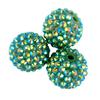10 Peças 20mm Contas com Furo Grande Strass Brilhante Coloridas Contas para Joias Canetas para Fazer Joias DIY Chaveiros Colares Contas Redondas Brilhantes