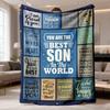 2026 Latest Flannel Blanket 1 Set 130 05cm 150 11cm Valentine's Day Elements Sport Fluffy Gift Giving Blanket Gifts for Son Blanket Son Gifts from Mom