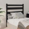 VidaXL Headboard Black 96x4x100 Cm Solid Pine Wood 818404