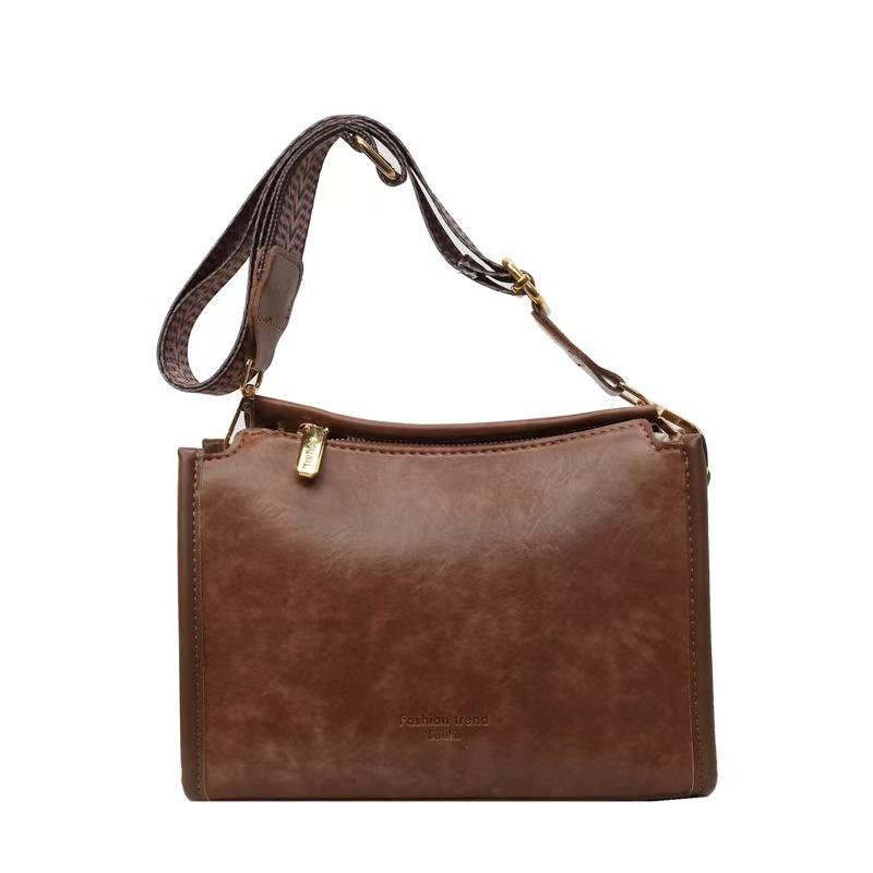 Bag Women'S Tide Fashion Broadband Shoulder Crossbody Bag Small Square Bag