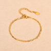 Jewelry Accessories Fashion Stainless Steel Handmade Chain Bracelet Gold Ladies