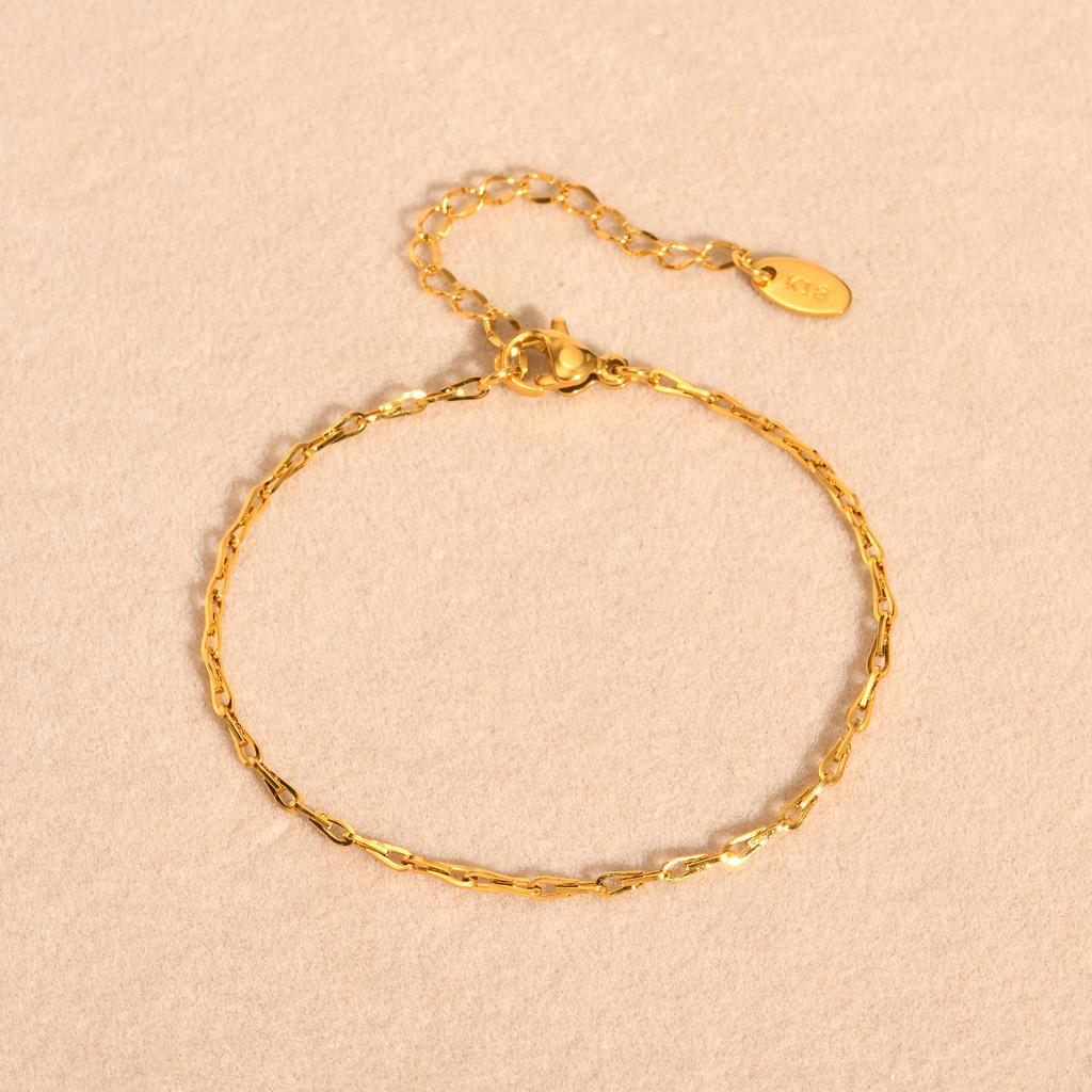 Jewelry Accessories Fashion Stainless Steel Handmade Chain Bracelet Gold Ladies