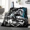 1pc Superman cityscape Flannel Blanket Soft Warm Throw for Home, Office, Travel, All-Season Cozy Bedding GiftL1135