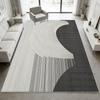 Modern Abstract Line Style Non-slip Fluffy Carpet Easy Clean Short Velvet Living Room Rug Decoration Bedside Foldable Floor Mats