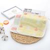 6 Layer Pure Cotton Gauze Baby Burp Cloth Cartoon Jacquard Square Towel For Infant Kids Face And Hand Washing