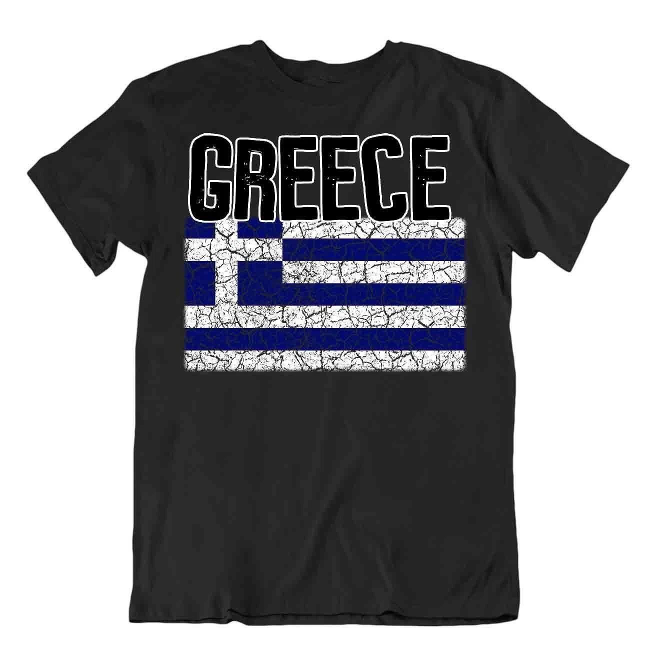 Flag T-Shirt Greece Fashion Country Souvenir Gift Tee Pride logo 3XL