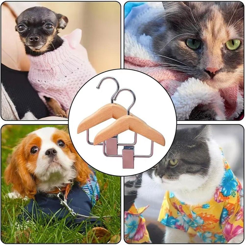 Anti Slip Kids Hanger Solid Wood Mini Hanger New Pet Clothes Hook