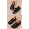 Thick Soled Sloping Heel Leather Casual Sports Shoes for Women