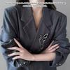 Black Butterfly Chain Tassel Brooches For Women Unisex Suit Sweater Corsage Badge Pins Clothes Accessories Party Wedding Gifts