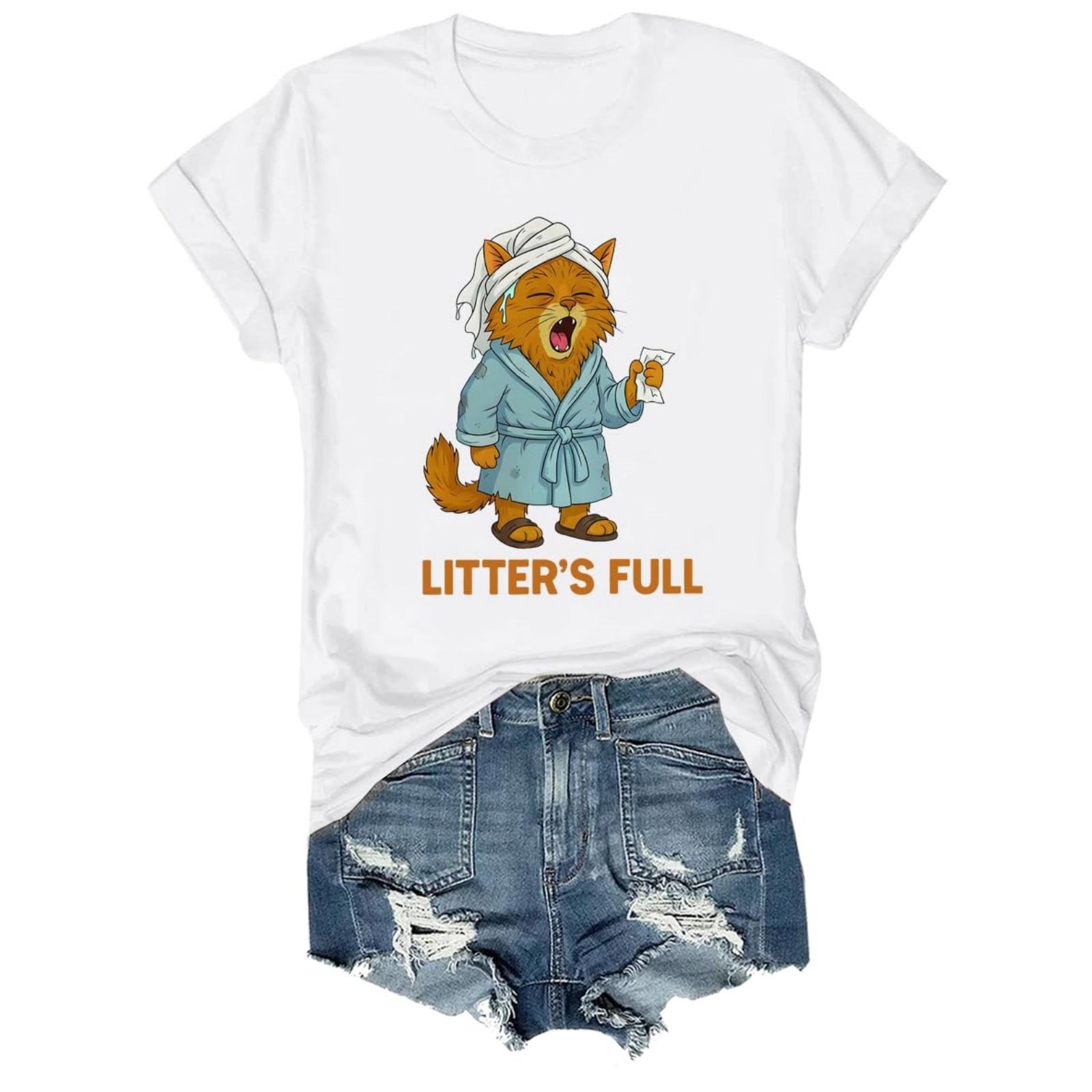 

Женская и мужская унисекс модная футболка с принтом, круглым вырезом и коротким рукавом, пуловер XL белый