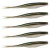 5Pcs Soft Fishing Lures Floating Baits Slightly Split Tail Swimbaits Lures Artificial Swimbaits for Saltwater Fishing