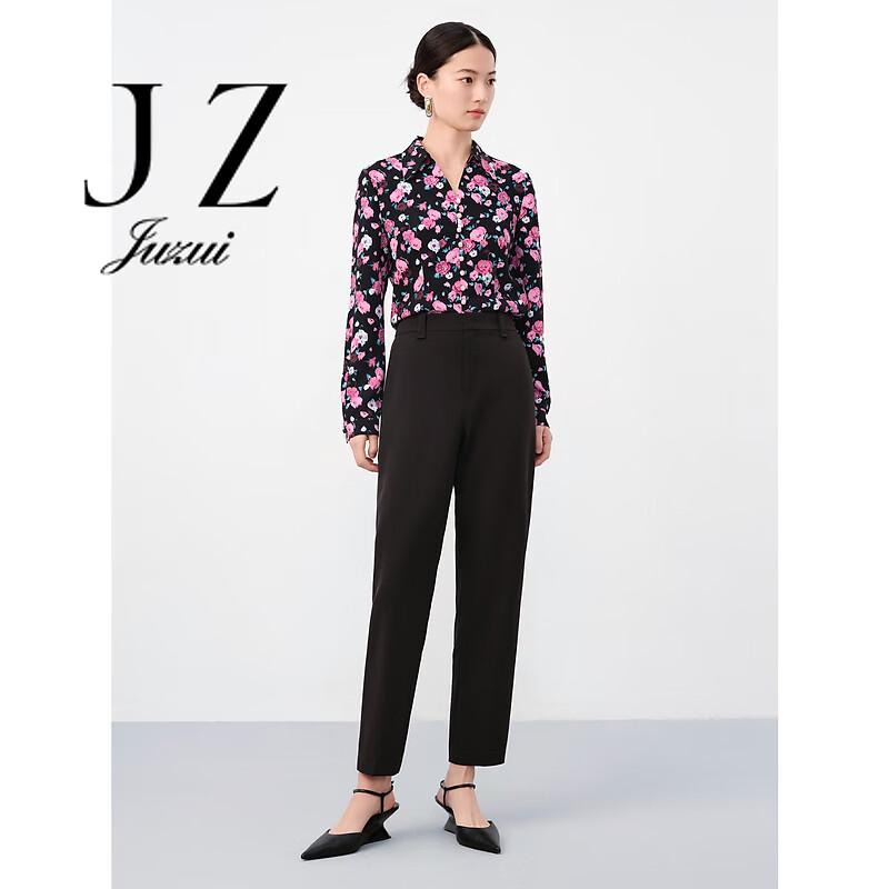 

JUZUI Women s Commuter Tapered Casual Pants S