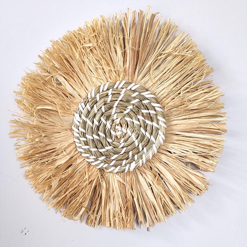 Moroccan Style Straw Woven Wall and Headboard Hanging Decoration
