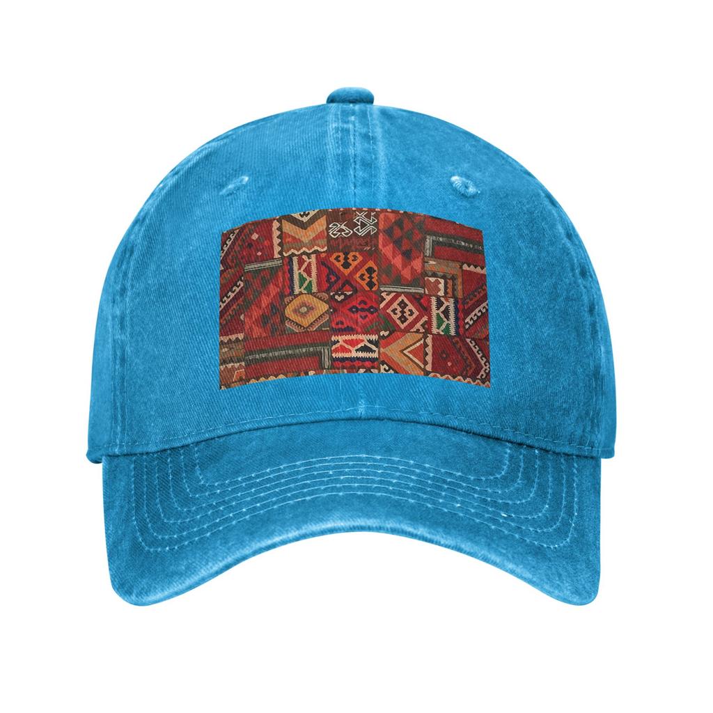 Amazigh Foutha Kabyle Mediterranean Berber Jewel Denim Cap Casual Baseball Caps Adjustable Hat Summer Unisex Baseball Hats