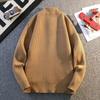 Spring Autumn Cardigan Men Knitted Sweater Outerwear Youthful Vitality Solid Color Single Breasted Casual Knit Sweatercoat