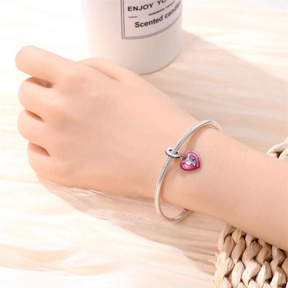 Originalcopper Charms Luxury Love Beads Fit Bracelet Diy Women Making Delicate Gift