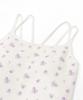 Pajama Set Waffle Flower Pattern Camisole Ruffle Shorts 3P Set Lavender [JE Morgan] &