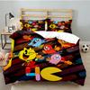 3PCS Game PAC Bedding Set Printed Duvet Cover Closure Includes 1 Duvet Cover & 2 Pillowcases for All Seasons Bedroom Decor