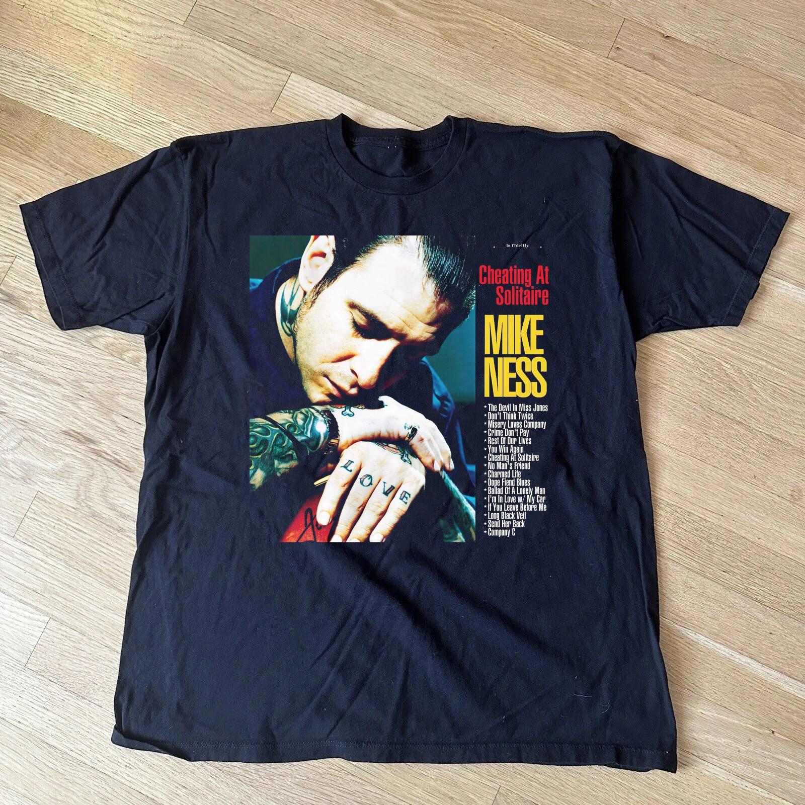 Collection Mike Ness - Social Distortion Band Black cotton T Shirt Full Size S-5 S разноцветный