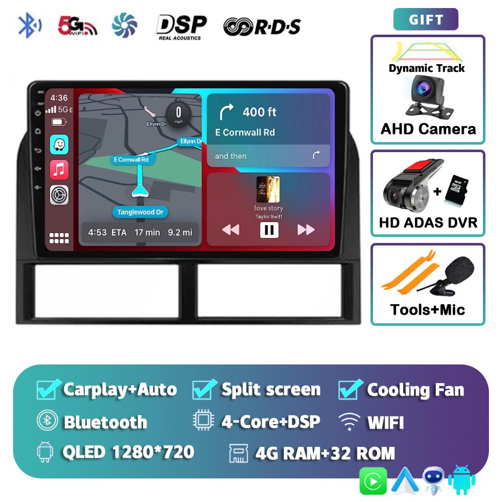 Android 14 Carplay For Jeep Grand Cherokee II WJ 1998-2004 Car Radio Navigation GPS Video Multimedia Player Autoradio Wifi+4G BT