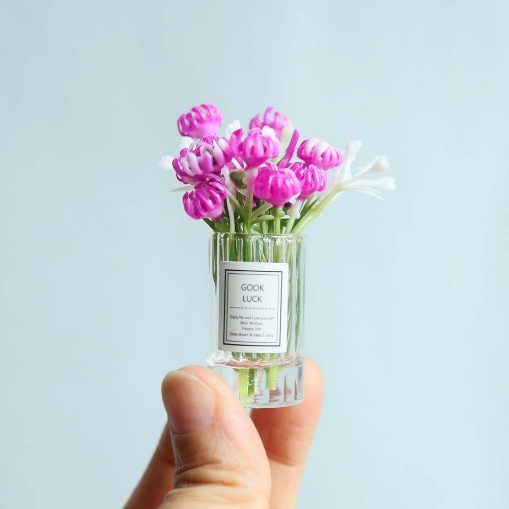 1:12 Dollhouse Miniature Simulation Potted Plants Doll House Decoration Dollhouse Accessories