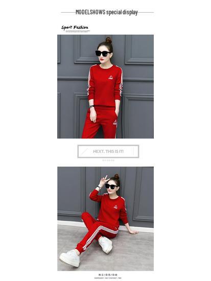 2023 Herbst Koreanischer Damen Langarm Hose & Sweatshirt Lässiges Sportbekleidungsset