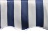 vidaXL Ersatzstoff für Markise Blau und Weiß 380x295 cm Polyester