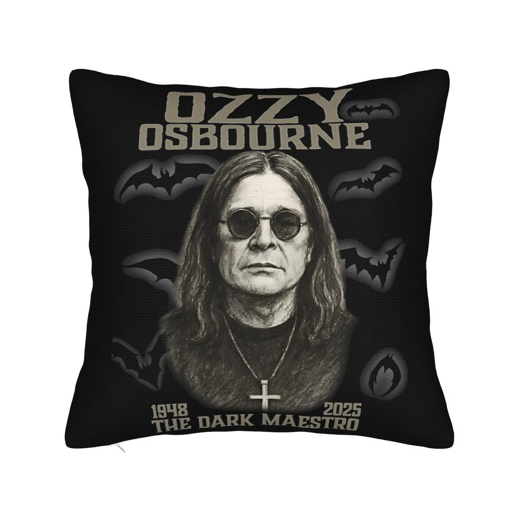 Ozzy Osbourne Pillowcases Merch Soft Cushion Cover  Throw Pillow Cover Bed Decorations Zipper Multiple Sizes